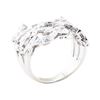 Image 4 : 0.15 ctw Diamond Mesh Ring - 14KT White Gold