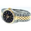 Image 9 : Rolex Mens 2 Tone 14K Black Tapestry Index 36MM Datejust Wristwatch With Rolex B
