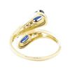 Image 3 : 1.30 ctw Sapphire and Diamond Ring - 14KT Yellow Gold