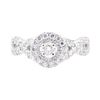 Image 2 : 1.00 ctw Diamond Ring - 14KT White Gold