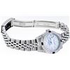 Image 6 : Rolex Ladies Stainless Steel Diamond Lugs Blue MOP String Diamond Datejust Wrist