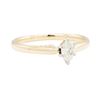 Image 1 : 0.20 ctw Marquise Diamond Solitaire Ring - 14KT Yellow Gold