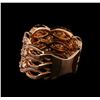 Image 3 : 14KT Rose Gold 1.22 ctw Diamond Ring