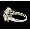 Image 3 : 1.10 ctw Ruby and Diamond Ring - 18KT White Gold