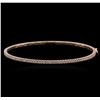 Image 1 : 14KT Rose Gold 0.46 ctw Diamond Bracelet