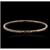 Image 2 : 14KT Rose Gold 0.46 ctw Diamond Bracelet