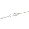 Image 7 : 18K White Gold 16" 3.12 ctw F VS Diamond Cushion Peridot Flower Cluster Necklace