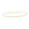 Image 1 : Diamond Cut Rope Bracelet - 14KT Yellow Gold