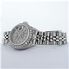 Image 4 : Rolex Ladies Stainless Steel 26MM Slate Grey String Diamond Lugs Datejust Wristw