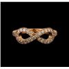 Image 2 : 14KT Rose Gold 0.37 ctw Diamond Ring