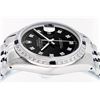 Image 6 : Rolex Mens Stainless Steel Black Diamond & Sapphire Datejust Wristwatch