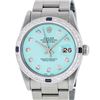 Image 1 : Rolex Womens Midsize 31mm Blue Diamond & Sapphire Datejust Wristwatch