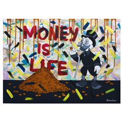 Nastya Rovenskaya- Mixed Media "Money is Life"