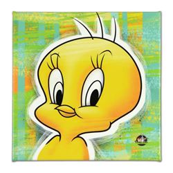 Looney Tunes, "Tweety Bird" Numbered Limited Edition on Canvas with COA. This piece comes Gallery Wr