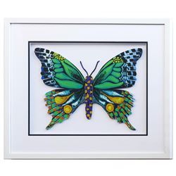 Patricia Govezensky- Original Painting on Laser Cut Steel "Butterfly CCXXI"