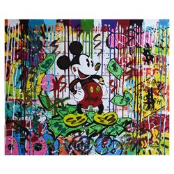 Nastya Rovenskaya- Mixed Media "Mr. Dollar Bill"
