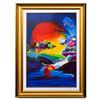 Image 1 : Peter Max- Original Mixed Media "Without Borders II 2008 #274"