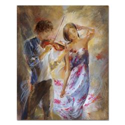 Lena Sotskova, "Summer Breeze" Original Painting, Oil on Canvas. Hand Signed and with COA.