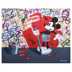 Nastya Rovenskaya- Mixed Media "Mickey's Renovation"