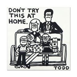 Todd Goldman, "Don't Try This At Home" Original Acrylic Painting on Gallery Wrapped Canvas, Hand Sig