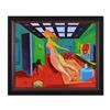 Image 1 : Cai, "Floating" Framed Original Acrylic Painting on Canvas, Hand Signed with Letter of Authenticity.