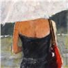 Image 2 : Michael Maselli, "Evening Out" Original Acrylic Painting on Canvas, Hand Signed with Certificate of 