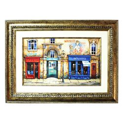 Alexander Borewko- Serigraph on Panel "Bar Astrid"