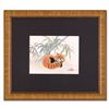 Image 1 : Caroline Young, "Doze II" Framed Original Gouache Painting on Mother of Pearl Paper, Hand Signed wit