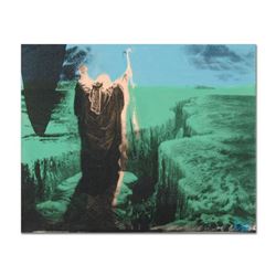 Ringo (Protege of Andy Warhol's Apprentice, Steve Kaufman), "Moses" One-of-a-Kind Hand Pulled Silksc
