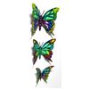 Image 2 : Patricia Govezensky- Original Painting on Cutout Steel (Set of 3) "Set of 3 Butterflies"