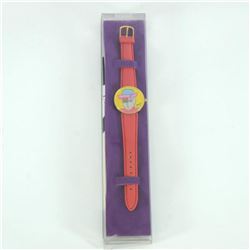 Vintage Peter Max "Face" Watch with Original Packaging and Paperwork.