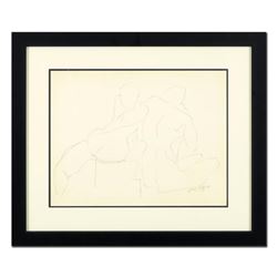 Neal Doty (1941-2016), Framed Original Drawing, Hand Signed with Certificate of Authenticity.