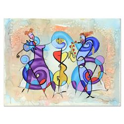Roshvan, Original Acrylic and Watercolor Painting, Hand Signed with Letter of Authenticity.