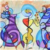Image 2 : Roshvan, Original Acrylic and Watercolor Painting, Hand Signed with Letter of Authenticity.