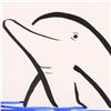 Image 2 : Wyland - "Dolphin" Framed Original Watercolor Painting, Hand Signed with Certificate of Authenticity