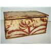 Image 1 : SMALL ANTIQUE WOODEN PAINT DECORATED BO