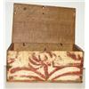 Image 2 : SMALL ANTIQUE WOODEN PAINT DECORATED BO