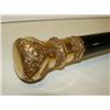 Image 1 : EBONIZED WALKING STICK WITH GOLD TOP MO