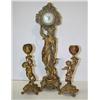 Image 1 : THREE PIECE ORMALU BRONZE MANTEL SET