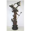 Image 1 : ART DECO FIGURAL POT METAL LAMP