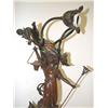 Image 2 : ART DECO FIGURAL POT METAL LAMP