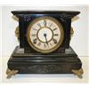 Image 1 : ORNATE EBONIZED MANTEL CLOCK
