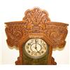 Image 4 : OAK GINGERBREAD MANTEL CLOCK