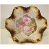 Image 1 : FLORAL DECORATED PORCELAIN CENTER BOWL