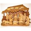 Image 1 : BURMESE CARVED WOODEN NATIVITY SCENE