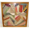 Image 1 : FRAMED CRAZY QUILT TOP