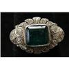 Image 1 : LADIES’ 14KT GOLD EMERALD & DIAMOND RIN
