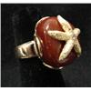 Image 1 : LADIES’ 14KT YELLOW GOLD & AMBER RING