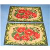 Image 1 : PAIR OF 20TH CENTURY HOOKED RUGS