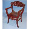 Image 1 : MAHOGANY CARVED ARM CHAIR